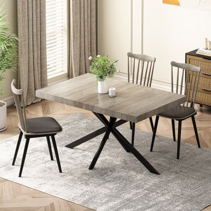 Grey Retro Extendable Dining Table