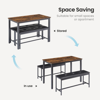 Industrial Dining Table & Chair Set