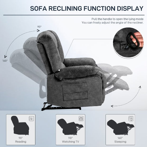 Massage & Heating Recliner Sofa