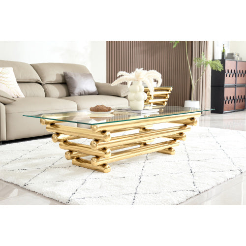 Rectangular Steel Coffee Table