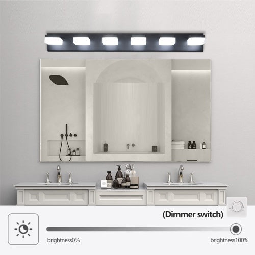 Black LED Vanity Mirror Fixture