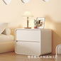 Cream White Minimalist Nightstand