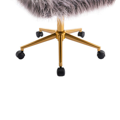 Faux Fur Makeup Chair