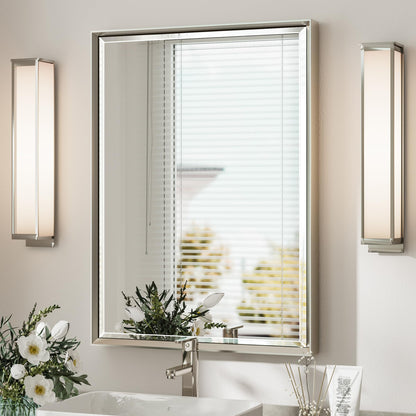 Brushed Nickel Bathroom Vanity Mirror