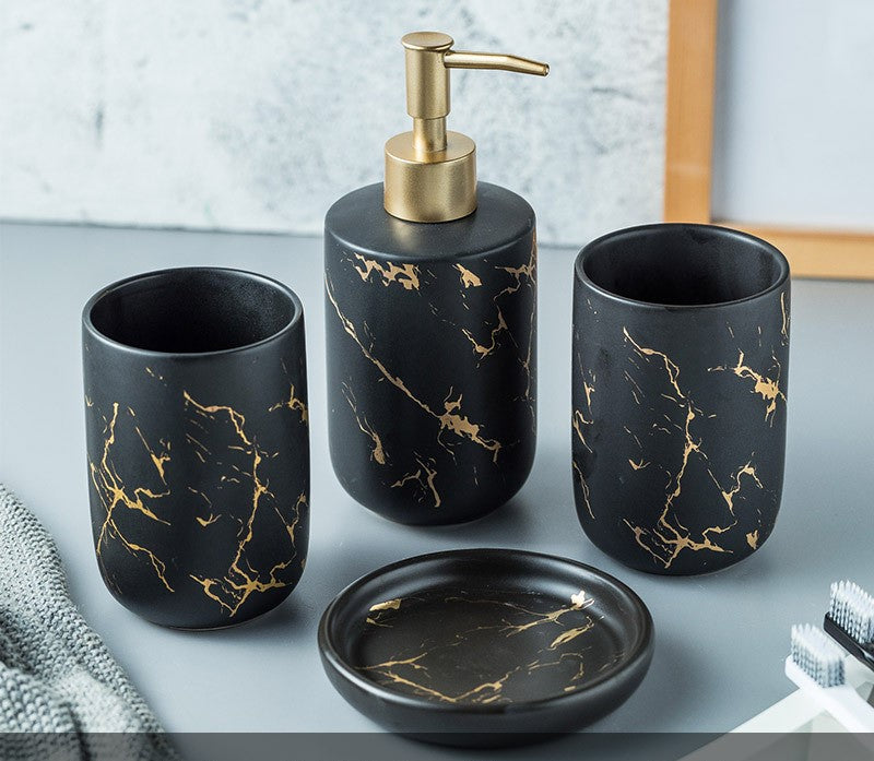 Marble Pattern Bathroom Vanity Set