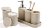 Beige 6-Piece Bathroom Accessories Set