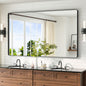 Large Black Framed Bathroom Mirror