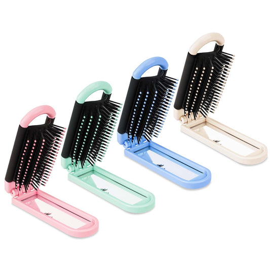 Foldable Travel Hair Brush Set