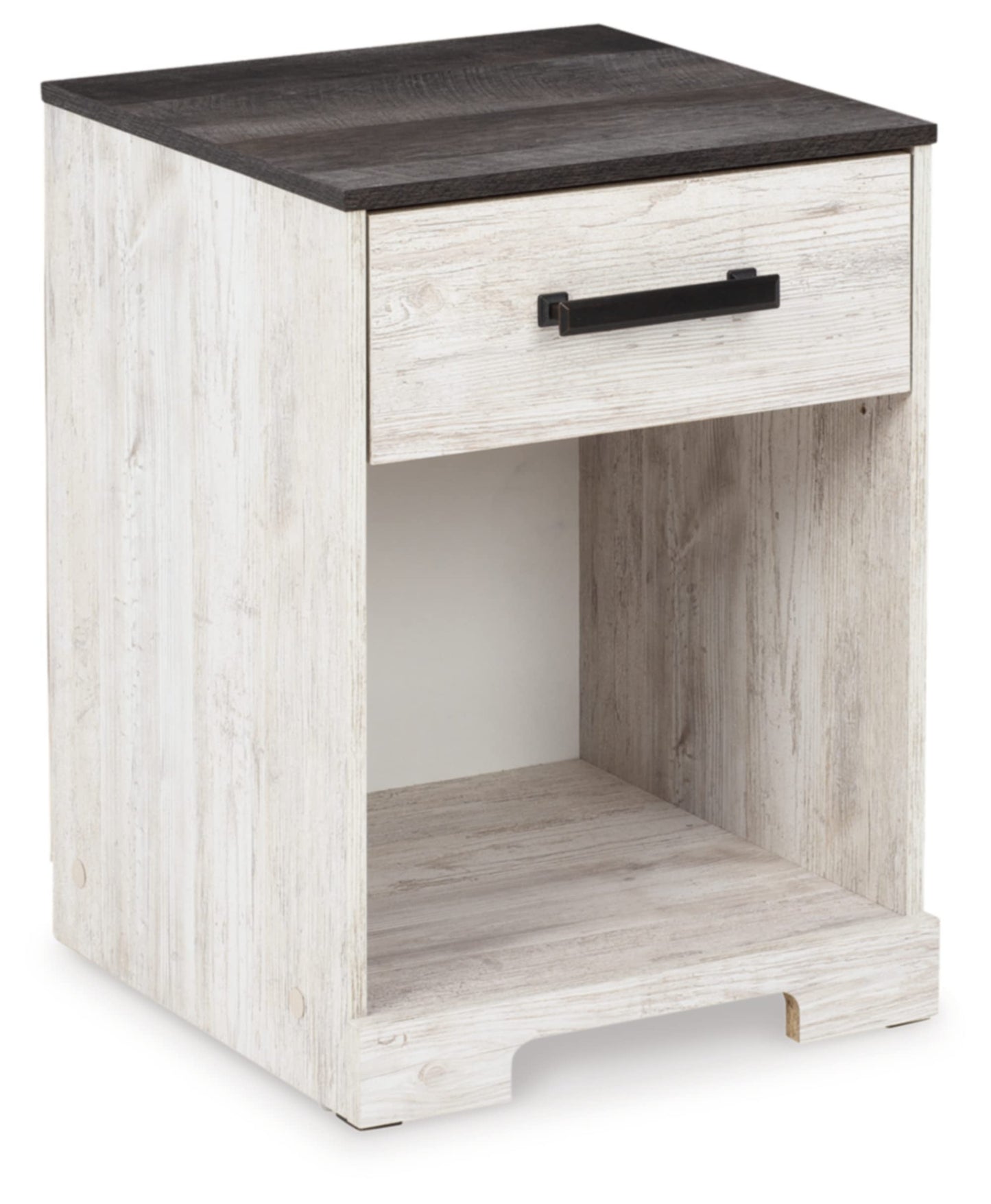 Whitewash 1-Drawer Nightstand