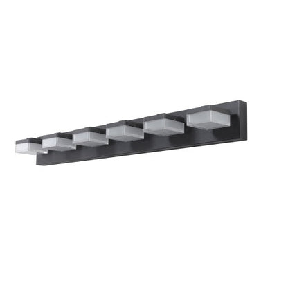 Black LED Vanity Mirror Fixture
