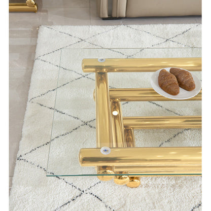 Rectangular Steel Coffee Table