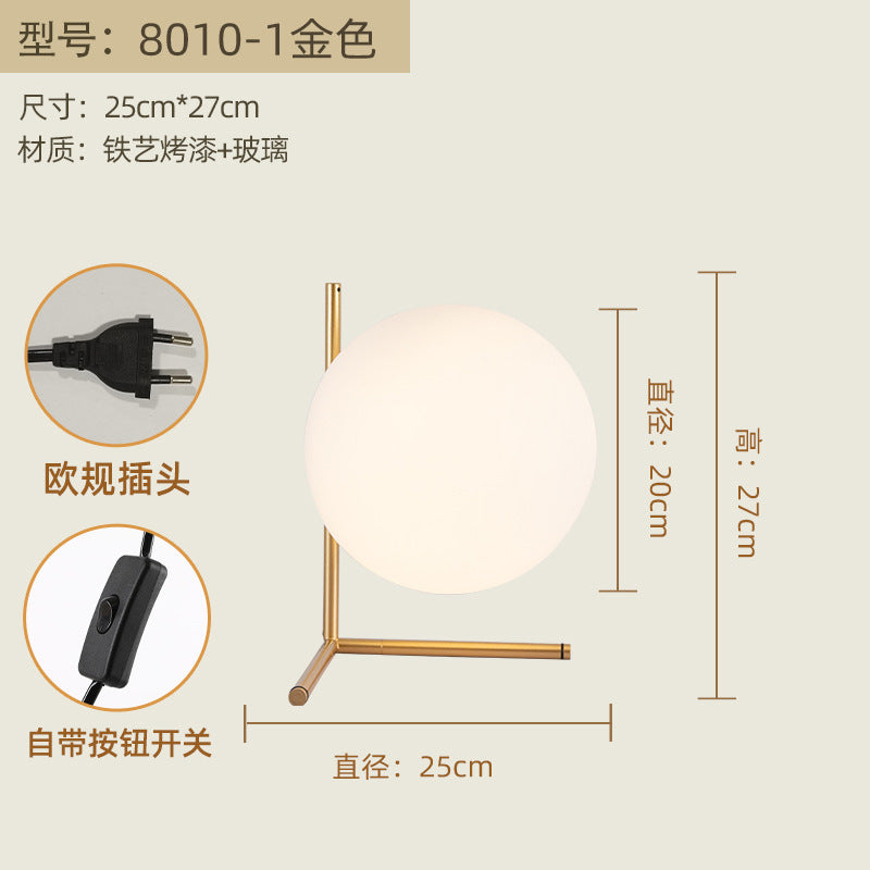 Nordic Bedroom Table Lamp – Modern Reading Lamp