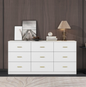 White 9-Drawer Bedroom Dresser