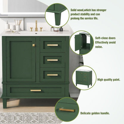 30" Bathroom Vanity with Sink