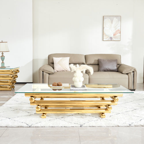 Rectangular Steel Coffee Table