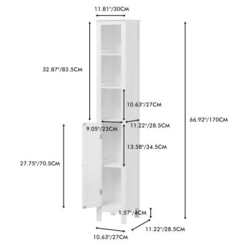 Tall Bathroom Storage Cabinet