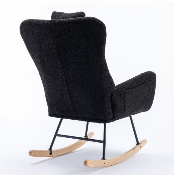 Teddy Fabric Wingback Glider