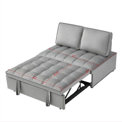 Velvet Convertible Sofa Bed
