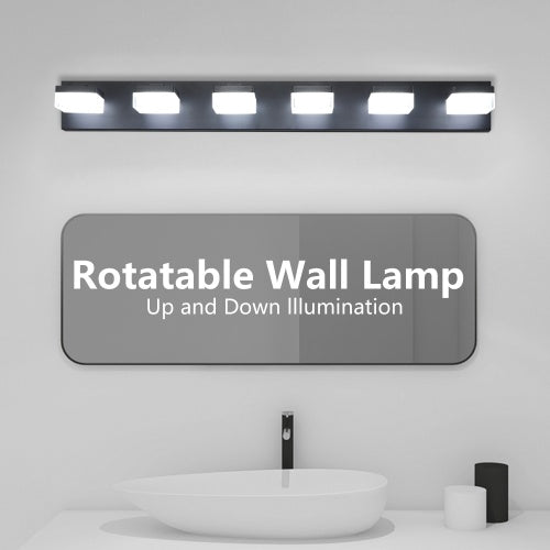 Black LED Vanity Mirror Fixture