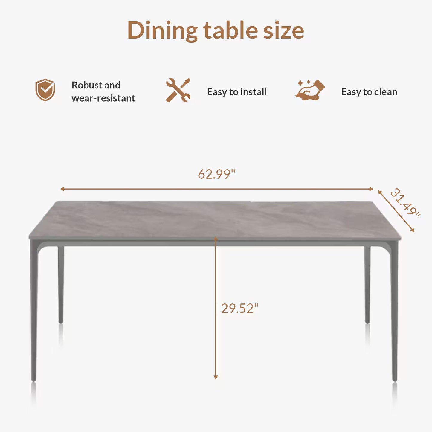 Grey Dining Table