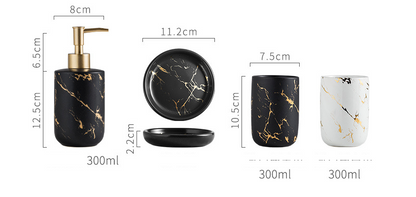 Marble Pattern Bathroom Vanity Set