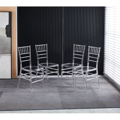 Plastic Dining Chair Set of 4