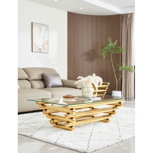 Rectangular Steel Coffee Table