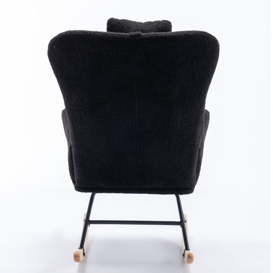 Teddy Fabric Wingback Glider