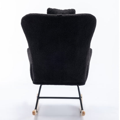 Teddy Fabric Wingback Glider