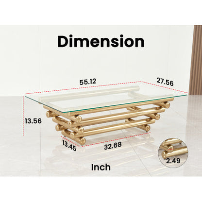 Rectangular Steel Coffee Table